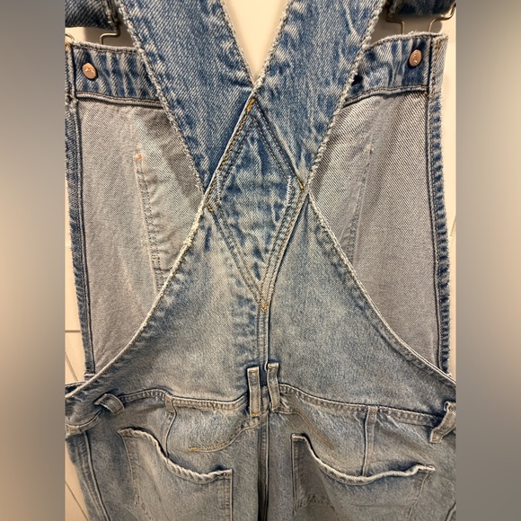 Free People NWT Good Luck Barrel Overalls, XL - Picture 10 of 13